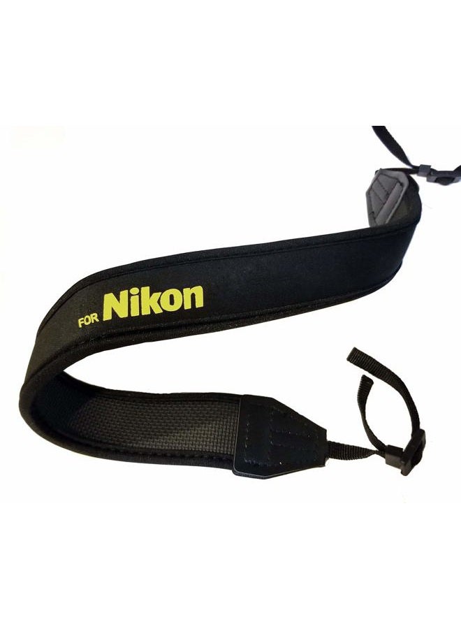 Fotasy Professional Neoprene Neck Strap for Nikkor Cameras, Camera Neck Strap Compatible with Nikon D5 D4 D3 DS850 D810 D800 D750 D7500 D7300 D7200 D7000 D5600 D5500 D5300 D5100 D5000 D3500 D3400 - Image 1